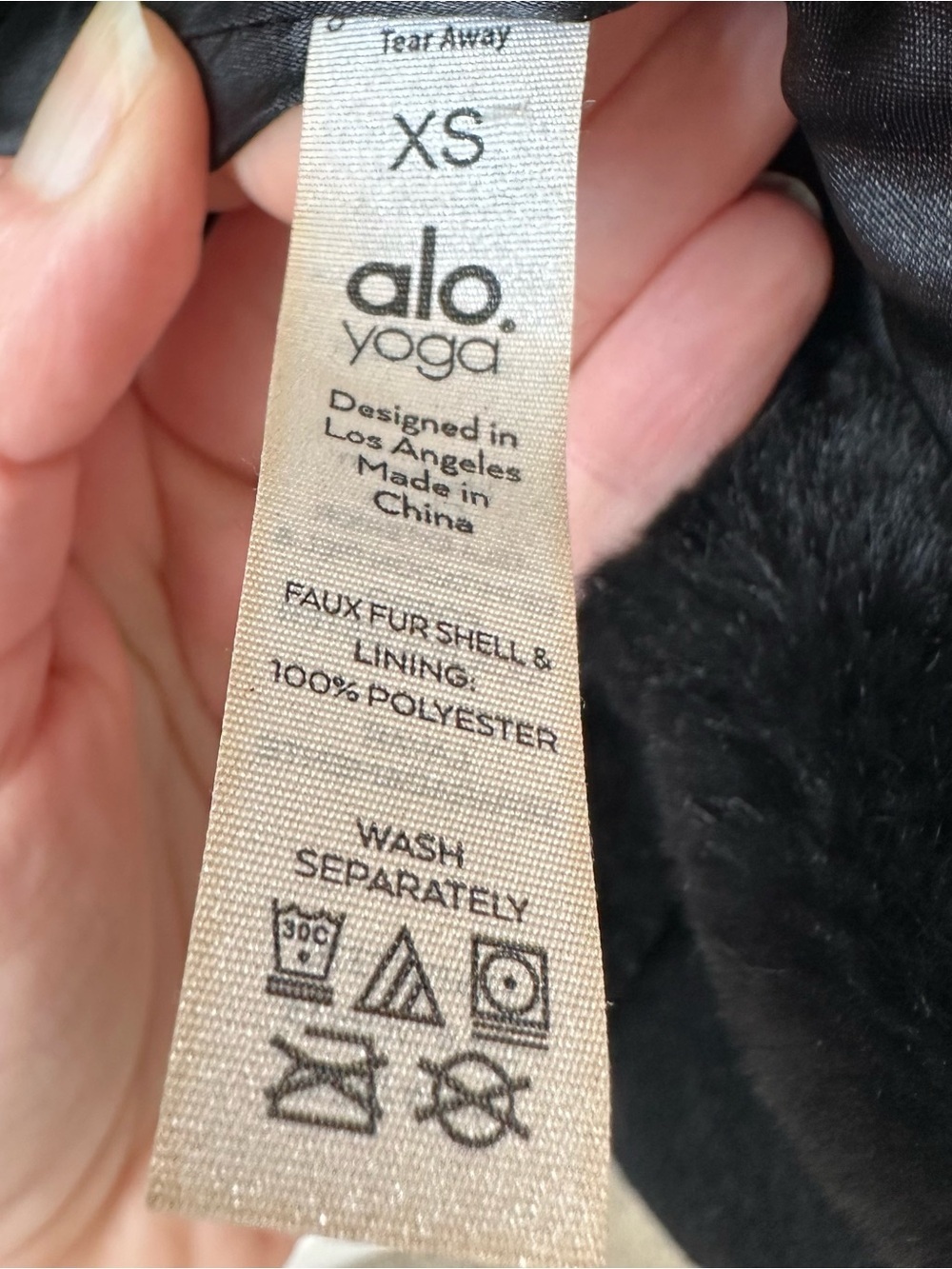Alo Yoga Oversized Black Faux Fur
Trench Coat SZ XS - Picture 6 of 8